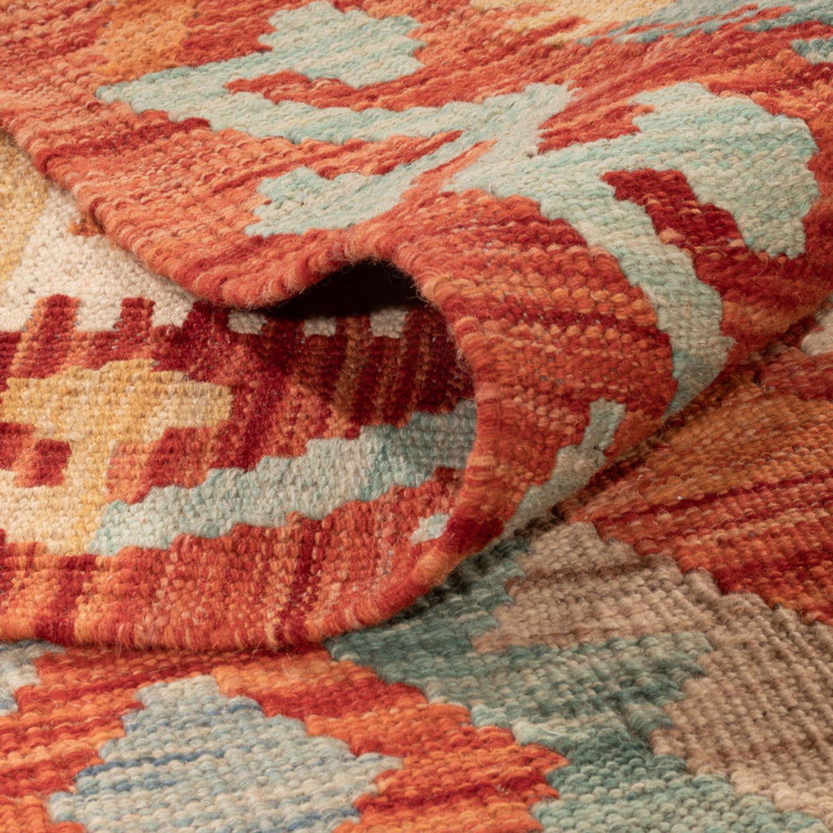 Tapis Kelim - Splash - 291 x 201 cm - multicolore