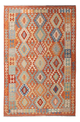 Tapis Kelim - Splash - 292 x 198 cm - multicolore