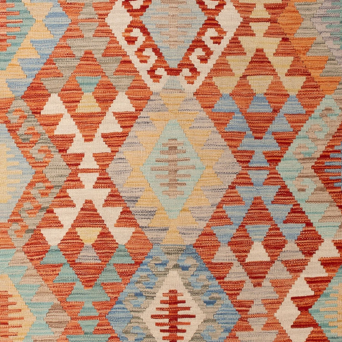 Tapis Kelim - Splash - 292 x 198 cm - multicolore