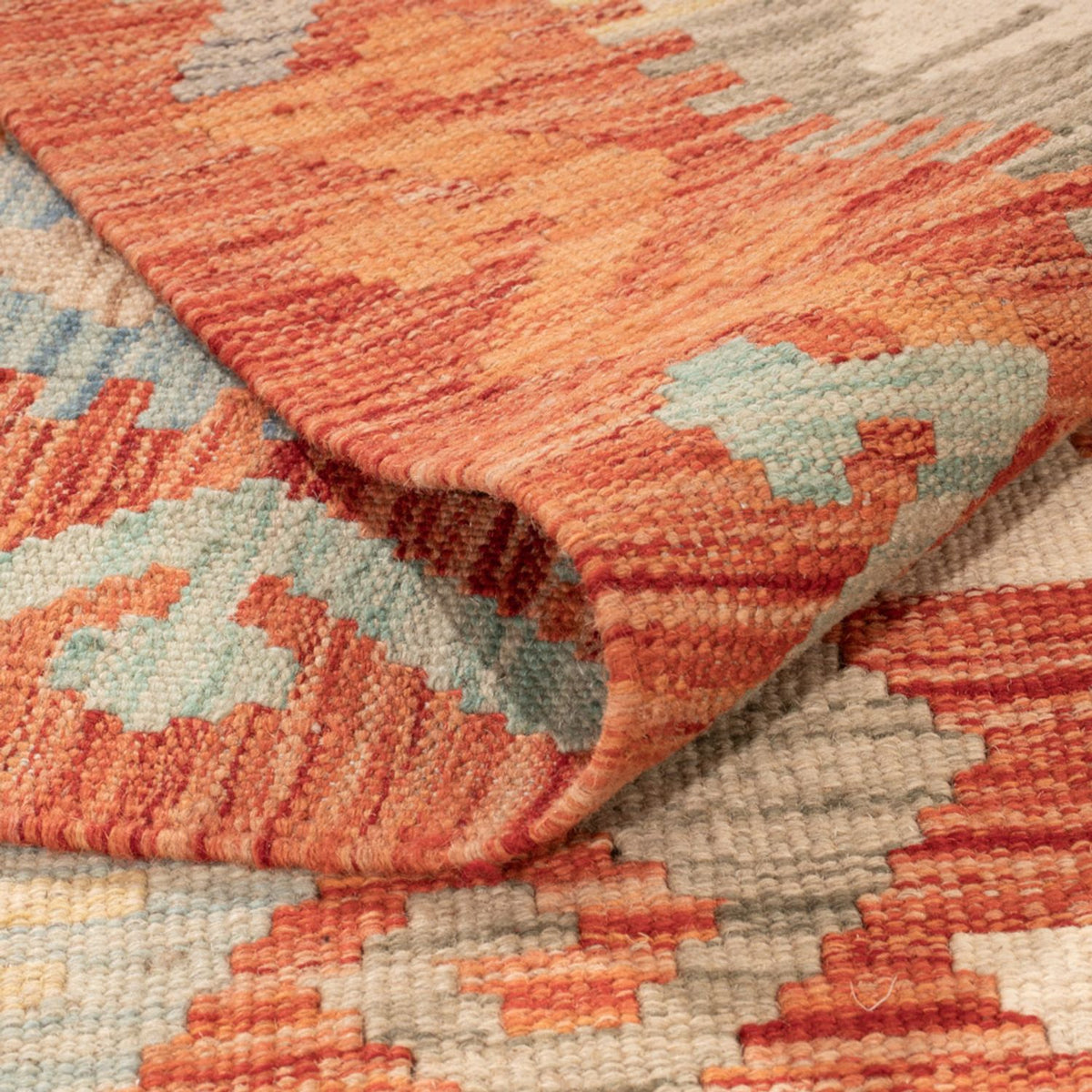 Tapis Kelim - Splash - 292 x 198 cm - multicolore