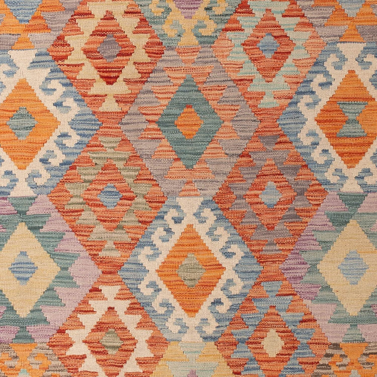 Tapis Kelim - Splash - 297 x 199 cm - multicolore