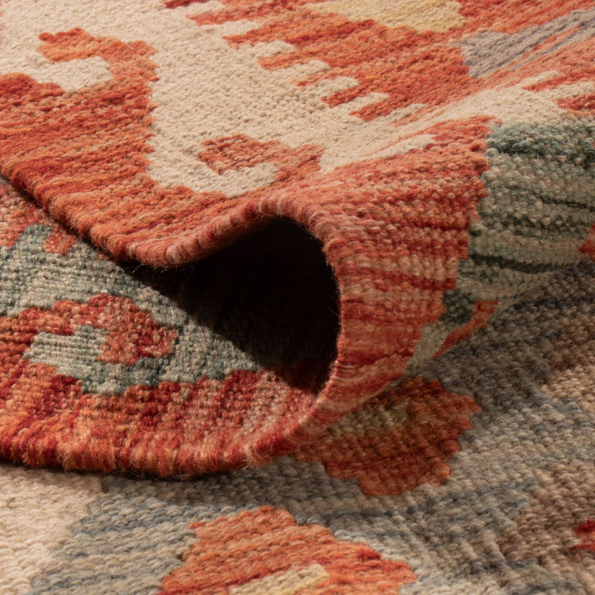 Tapis Kelim - Splash - 289 x 200 cm - multicolore