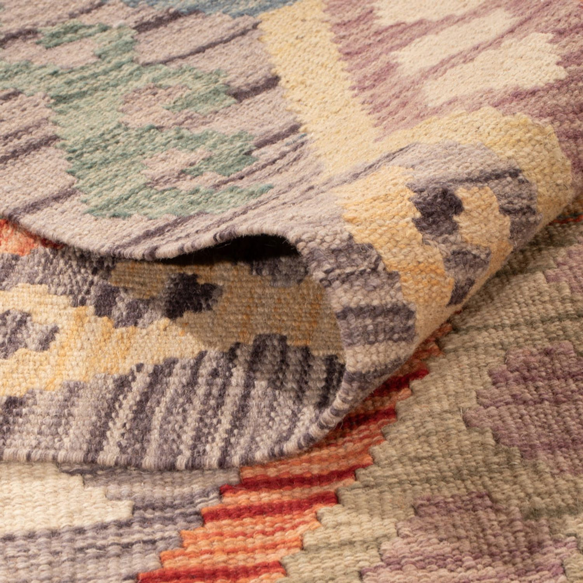 Tapis Kelim - Splash - 296 x 205 cm - multicolore