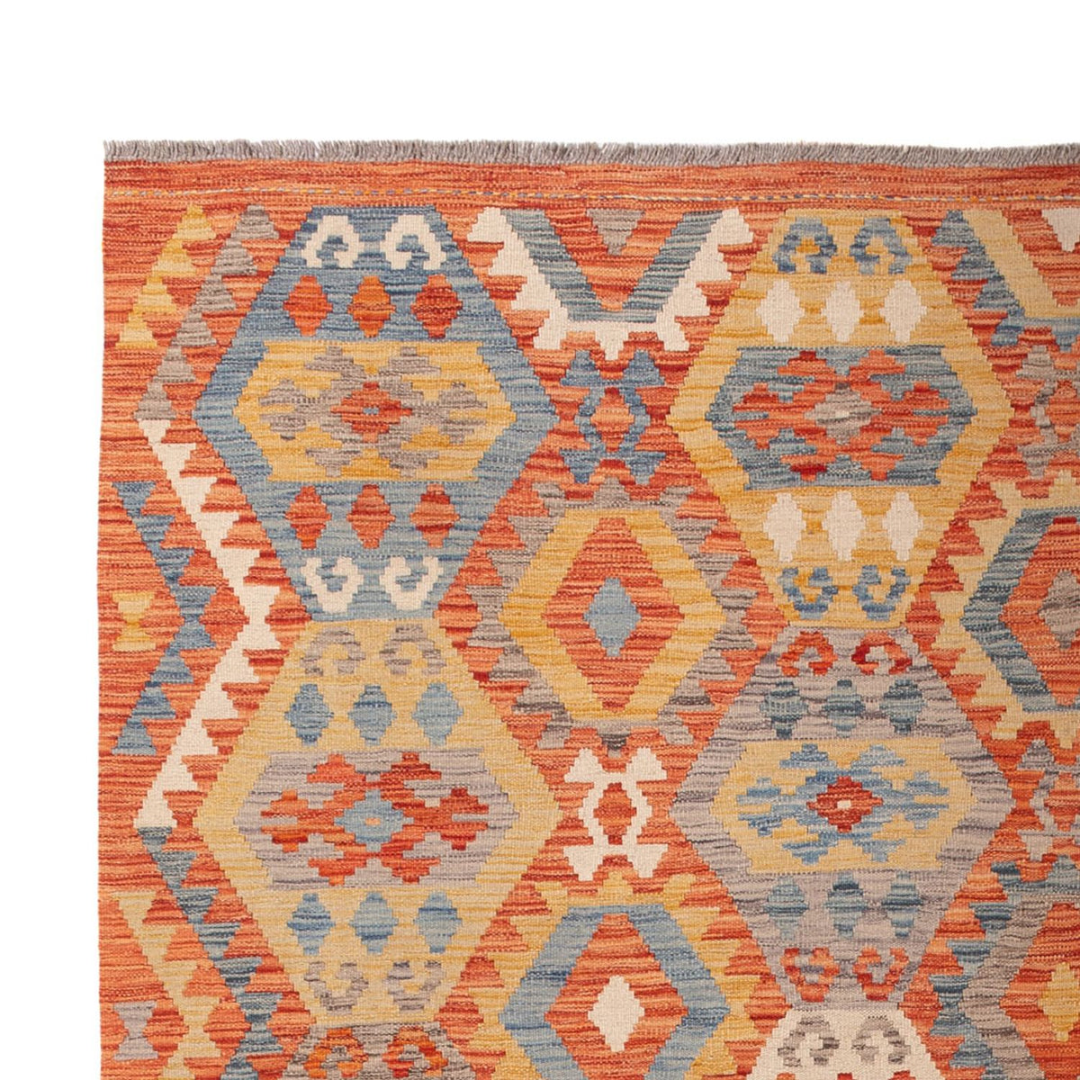 Tapis Kelim - Splash - 303 x 203 cm - multicolore