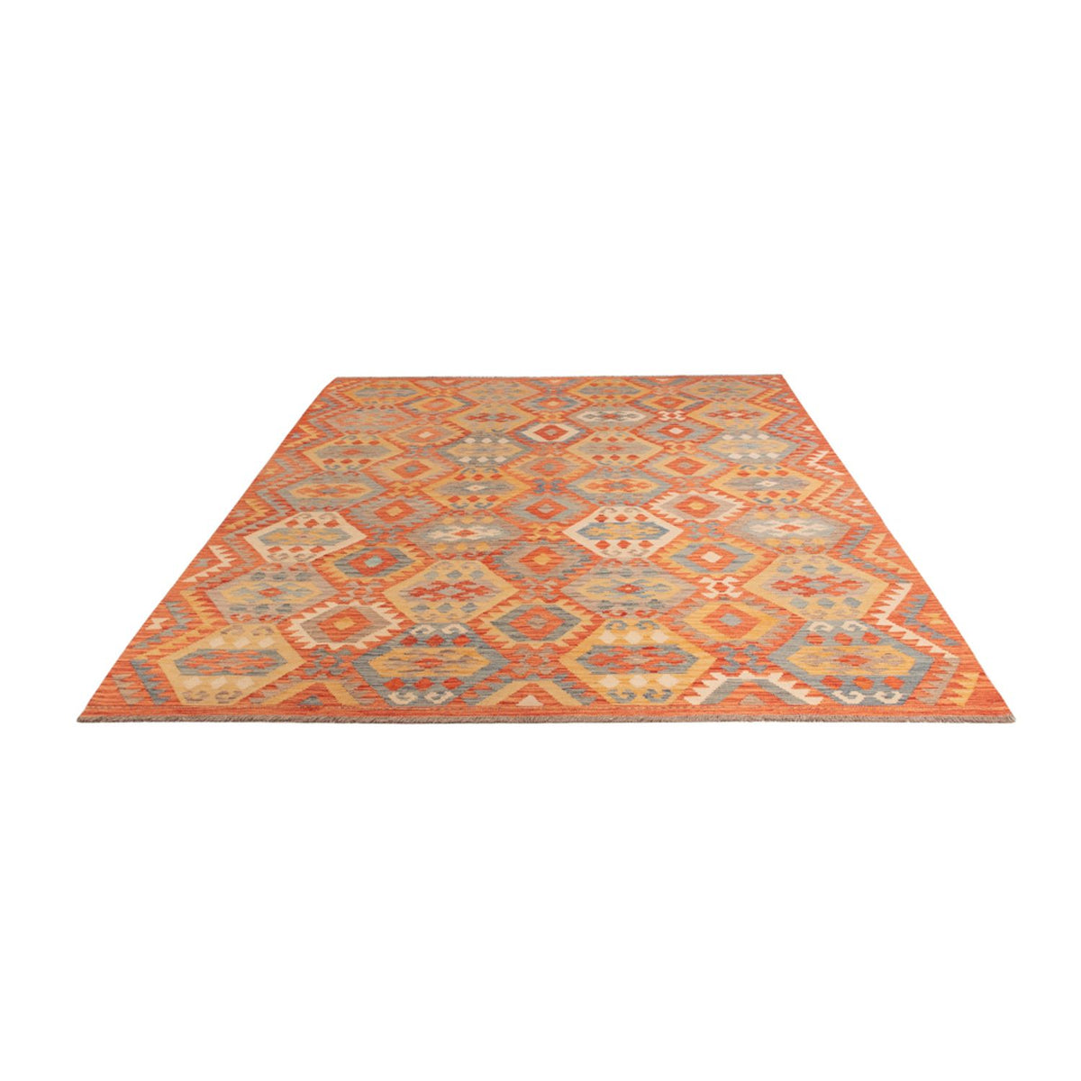 Tapis Kelim - Splash - 303 x 203 cm - multicolore