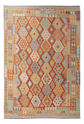 Tapis Kelim - Splash - 299 x 209 cm - multicolore