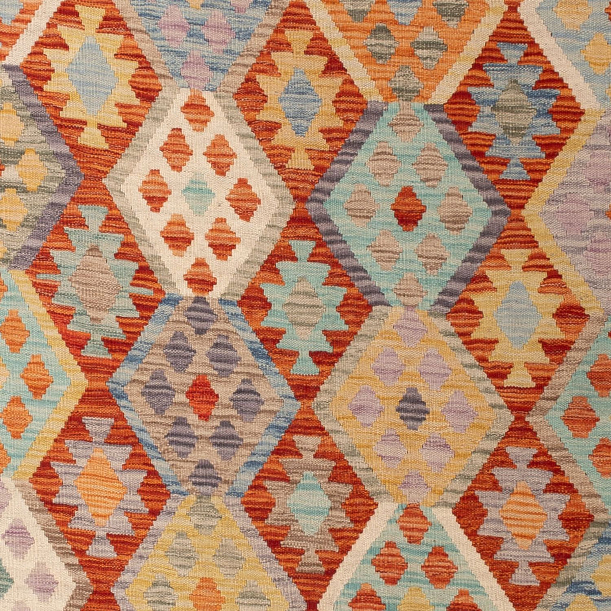 Tapis Kelim - Splash - 299 x 209 cm - multicolore