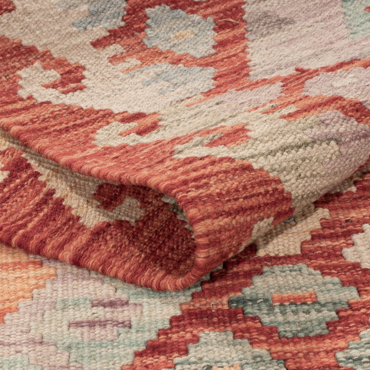 Tapis Kelim - Splash - 187 x 127 cm - multicolore