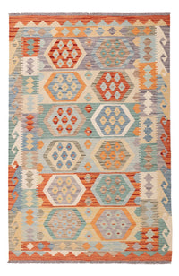 Tapis Kelim - Splash - 187 x 119 cm - multicolore