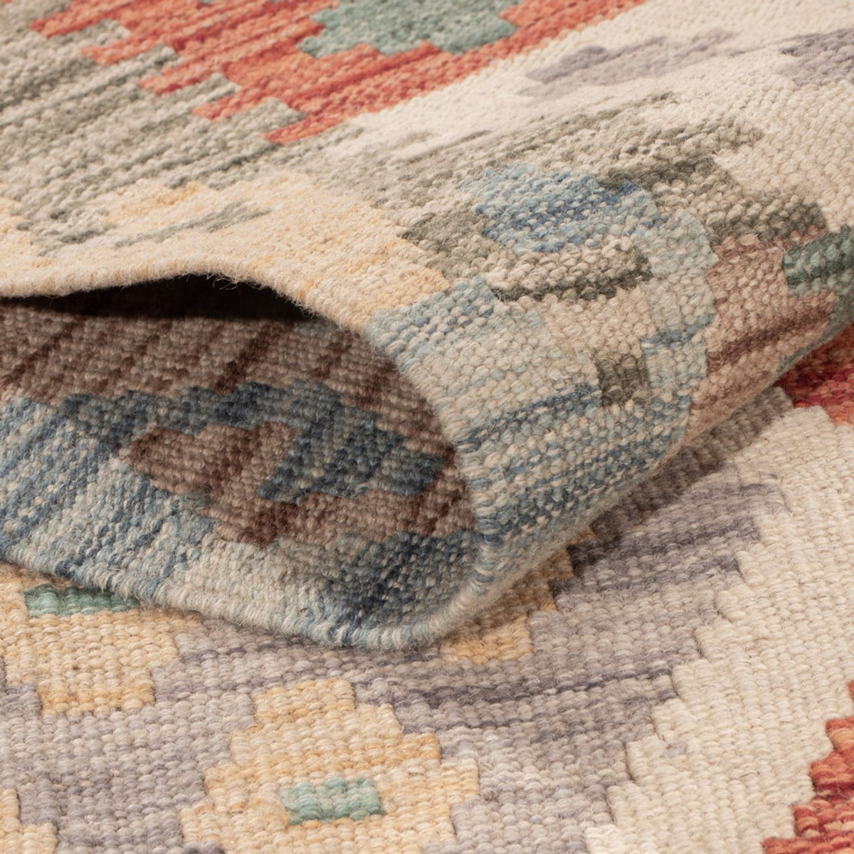 Tapis Kelim - Splash - 187 x 119 cm - multicolore