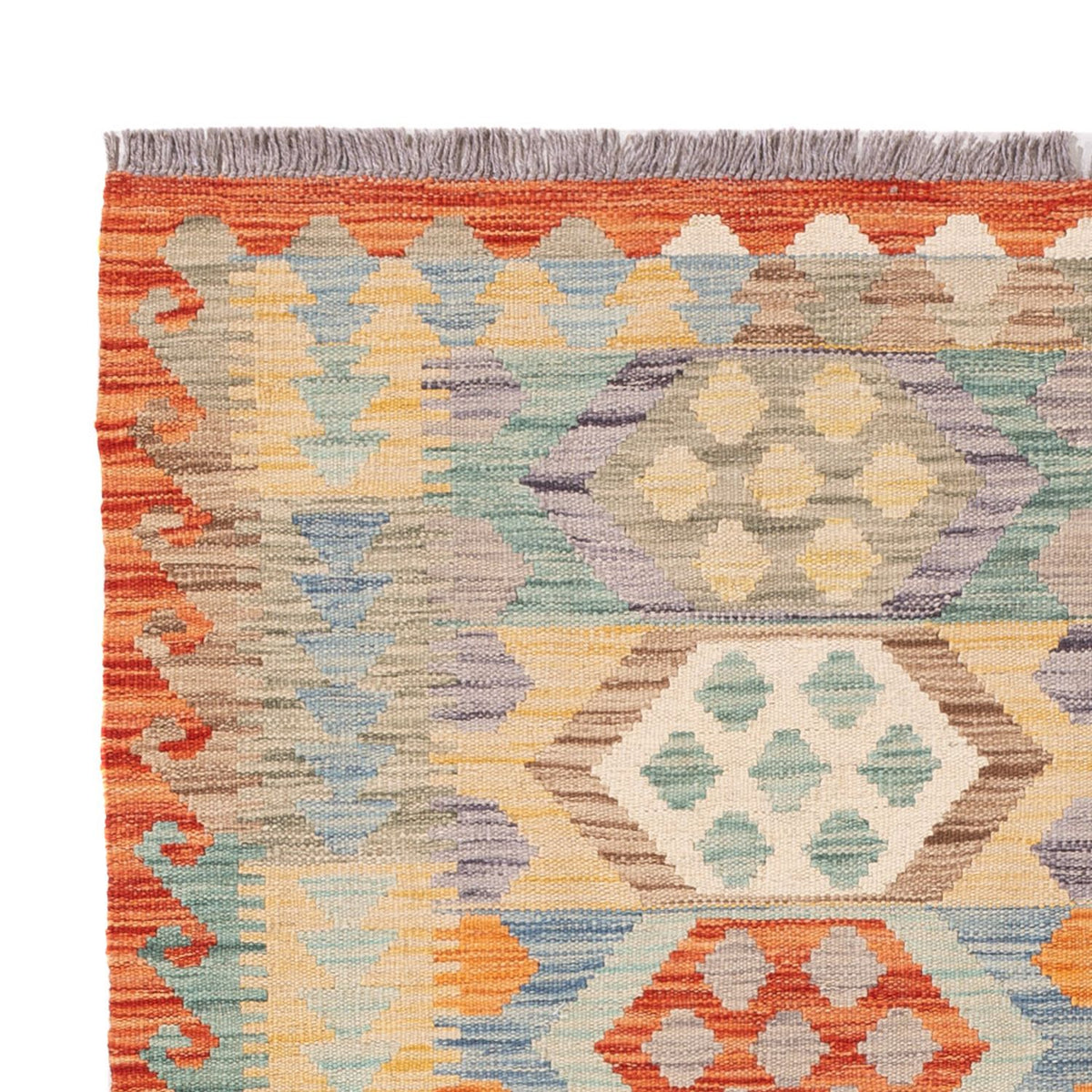 Tapis Kelim - Splash - 179 x 126 cm - multicolore