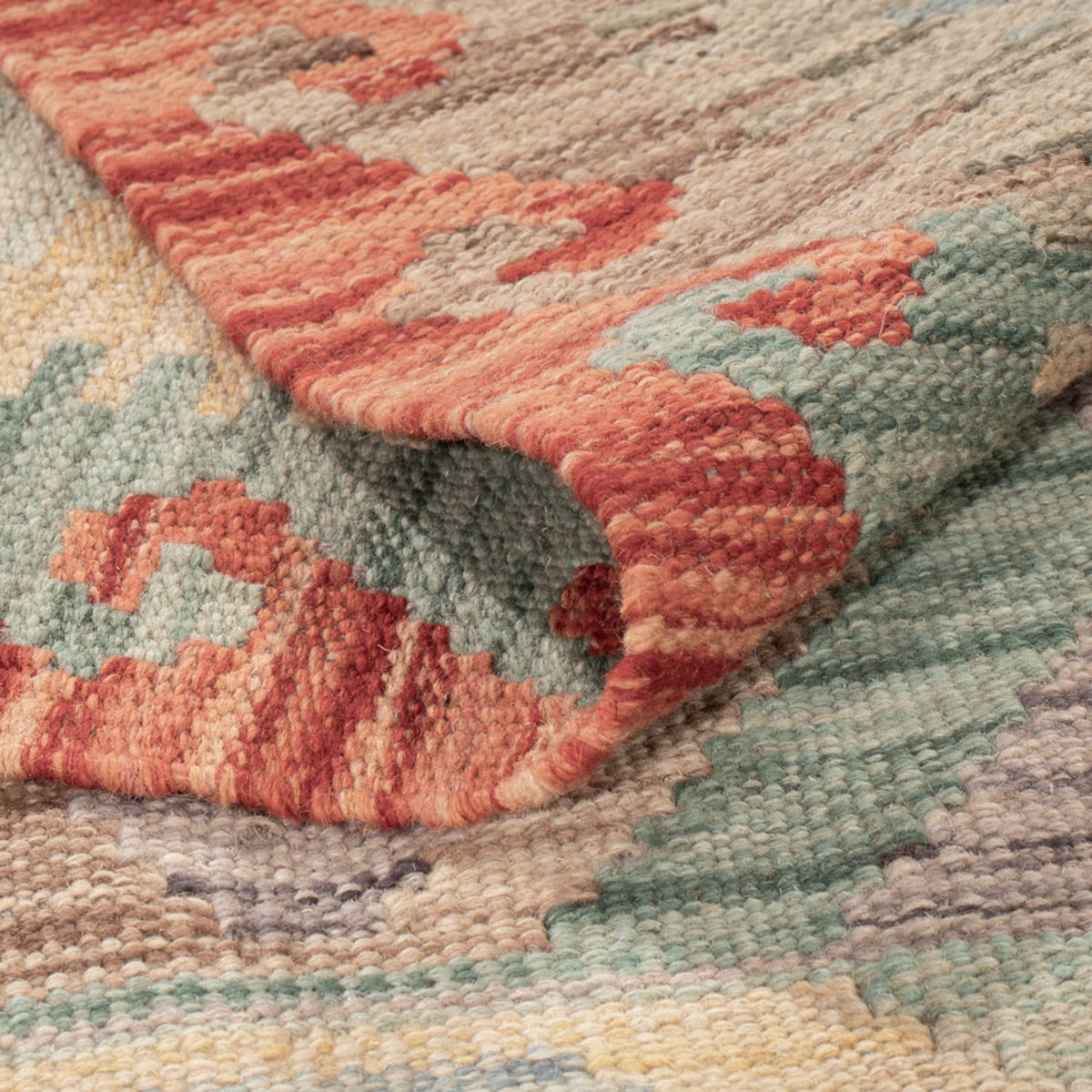 Tapis Kelim - Splash - 179 x 126 cm - multicolore