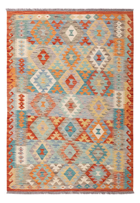 Tapis Kelim - Splash - 187 x 129 cm - multicolore