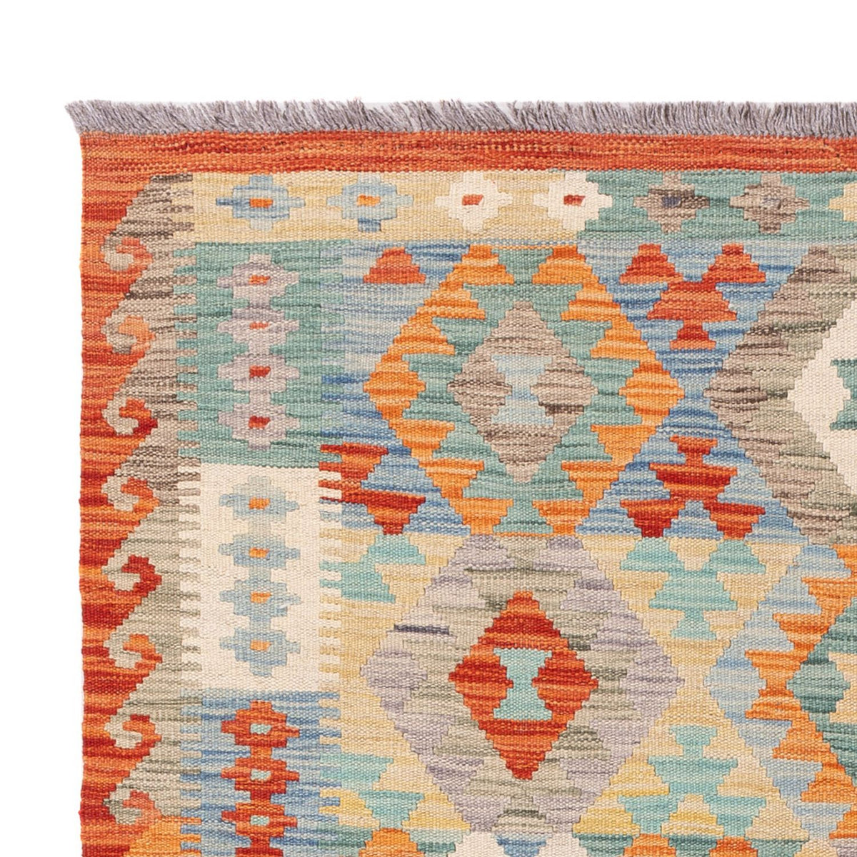 Tapis Kelim - Splash - 187 x 129 cm - multicolore