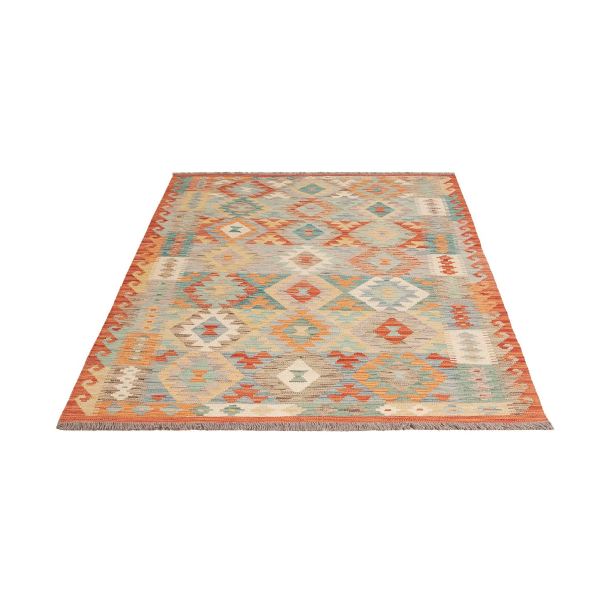 Tapis Kelim - Splash - 187 x 129 cm - multicolore