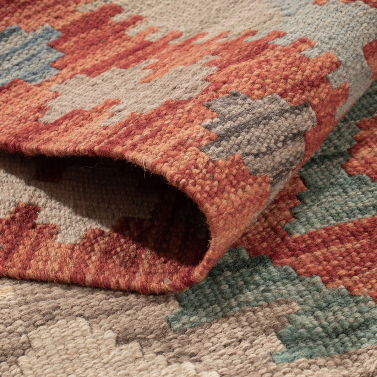 Tapis Kelim - Splash - 175 x 124 cm - multicolore