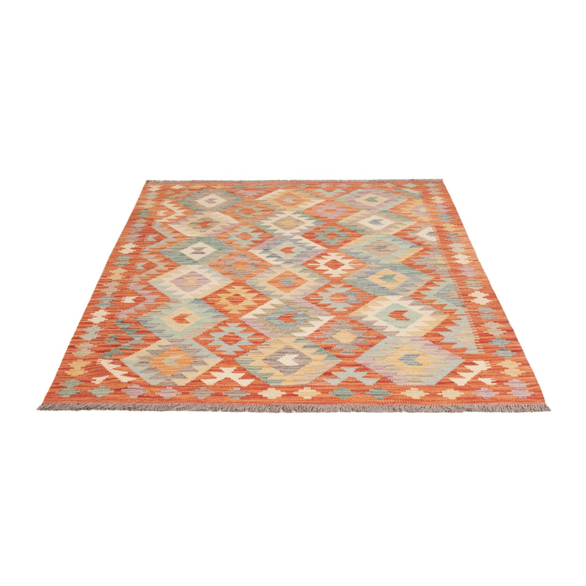 Tapis Kelim - Splash - 175 x 124 cm - multicolore