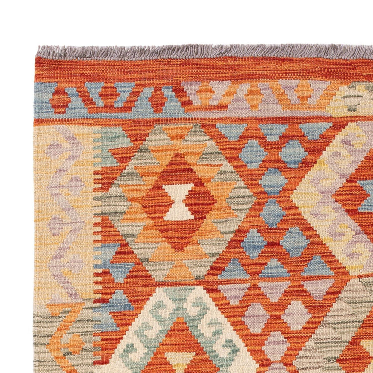 Tapis Kelim - Splash - 176 x 125 cm - multicolore