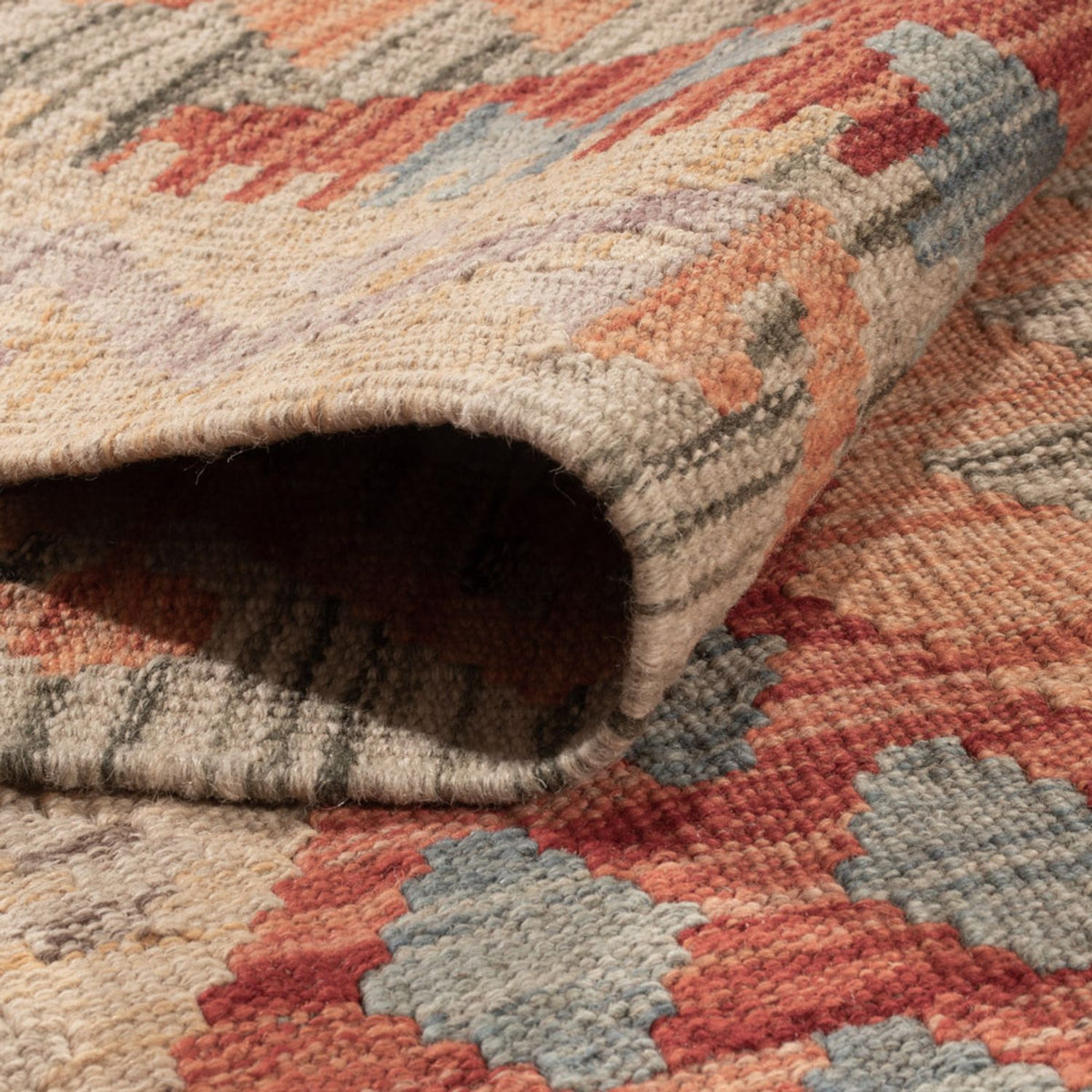 Tapis Kelim - Splash - 176 x 125 cm - multicolore