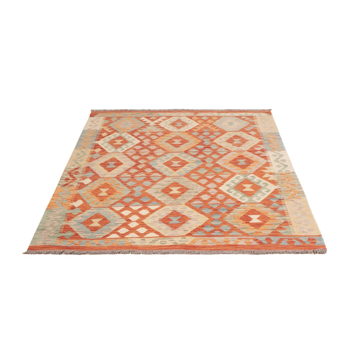 Tapis Kelim - Splash - 176 x 125 cm - multicolore