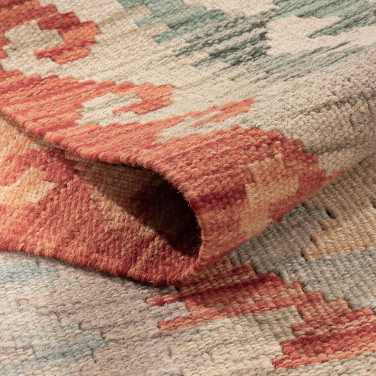 Tapis Kelim - Splash - 174 x 122 cm - multicolore