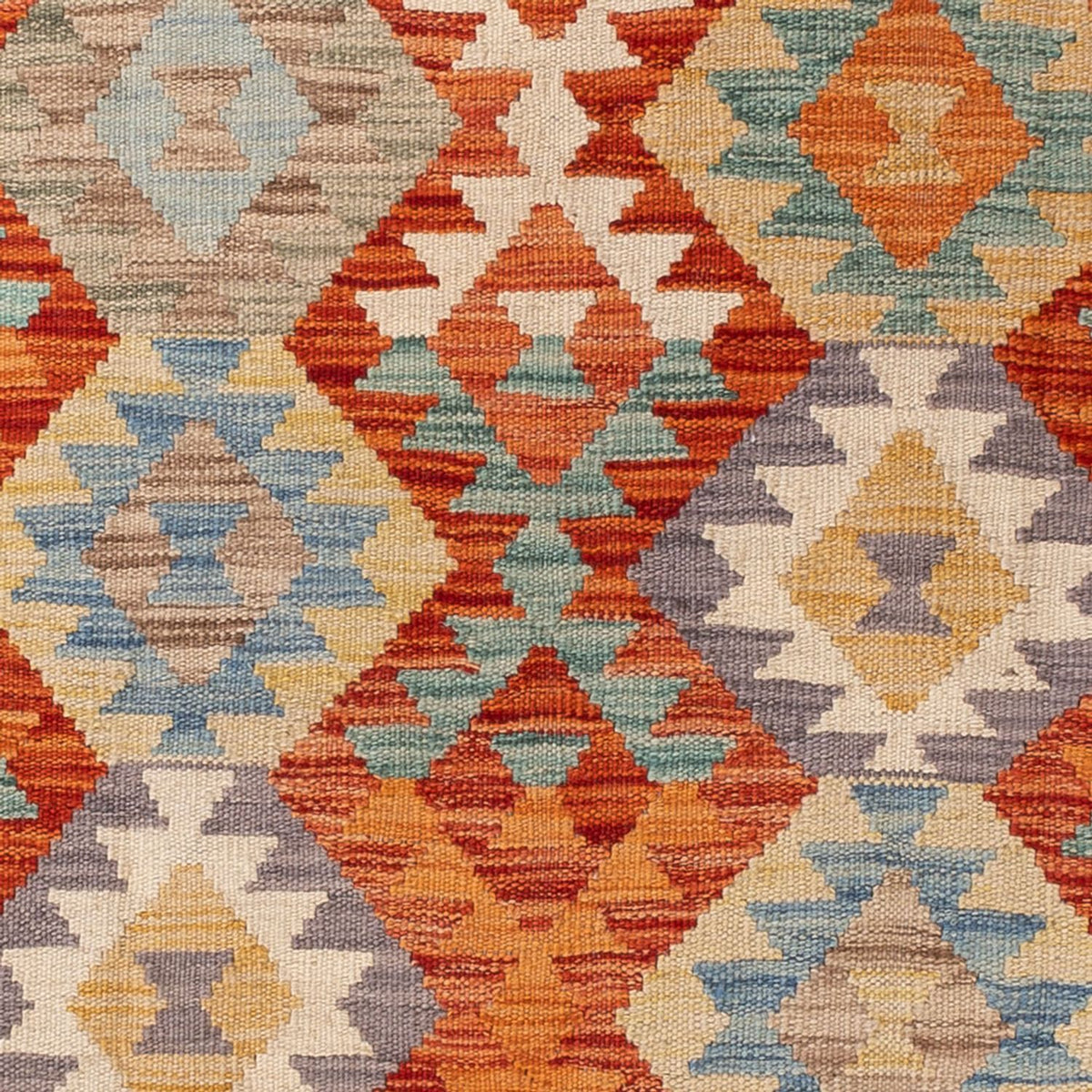 Tapis Kelim - Splash - 171 x 129 cm - multicolore