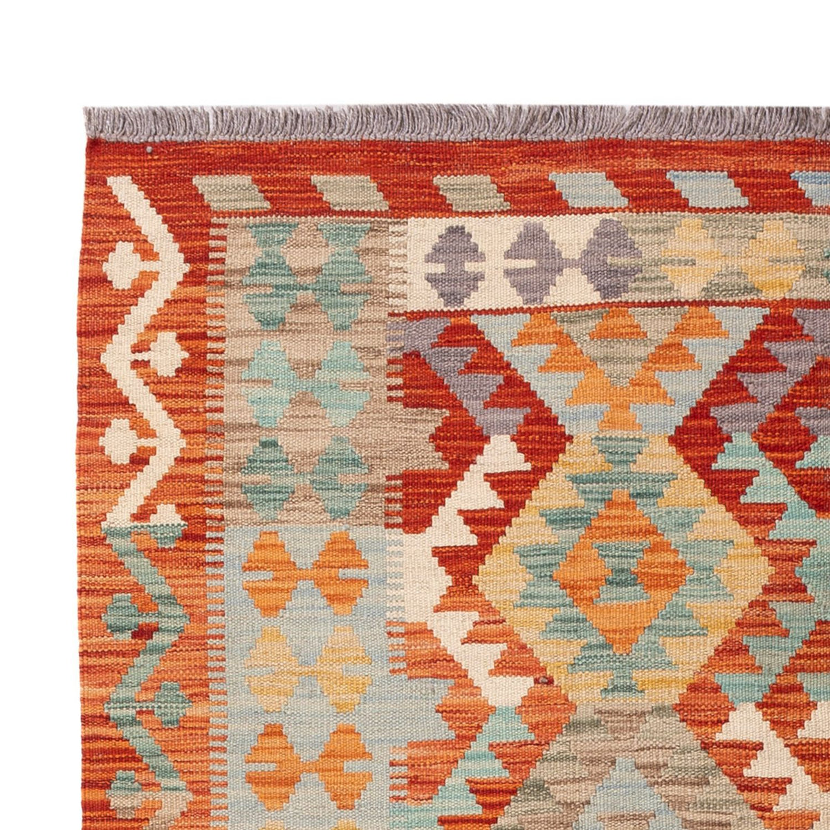 Tapis Kelim - Splash - 171 x 129 cm - multicolore