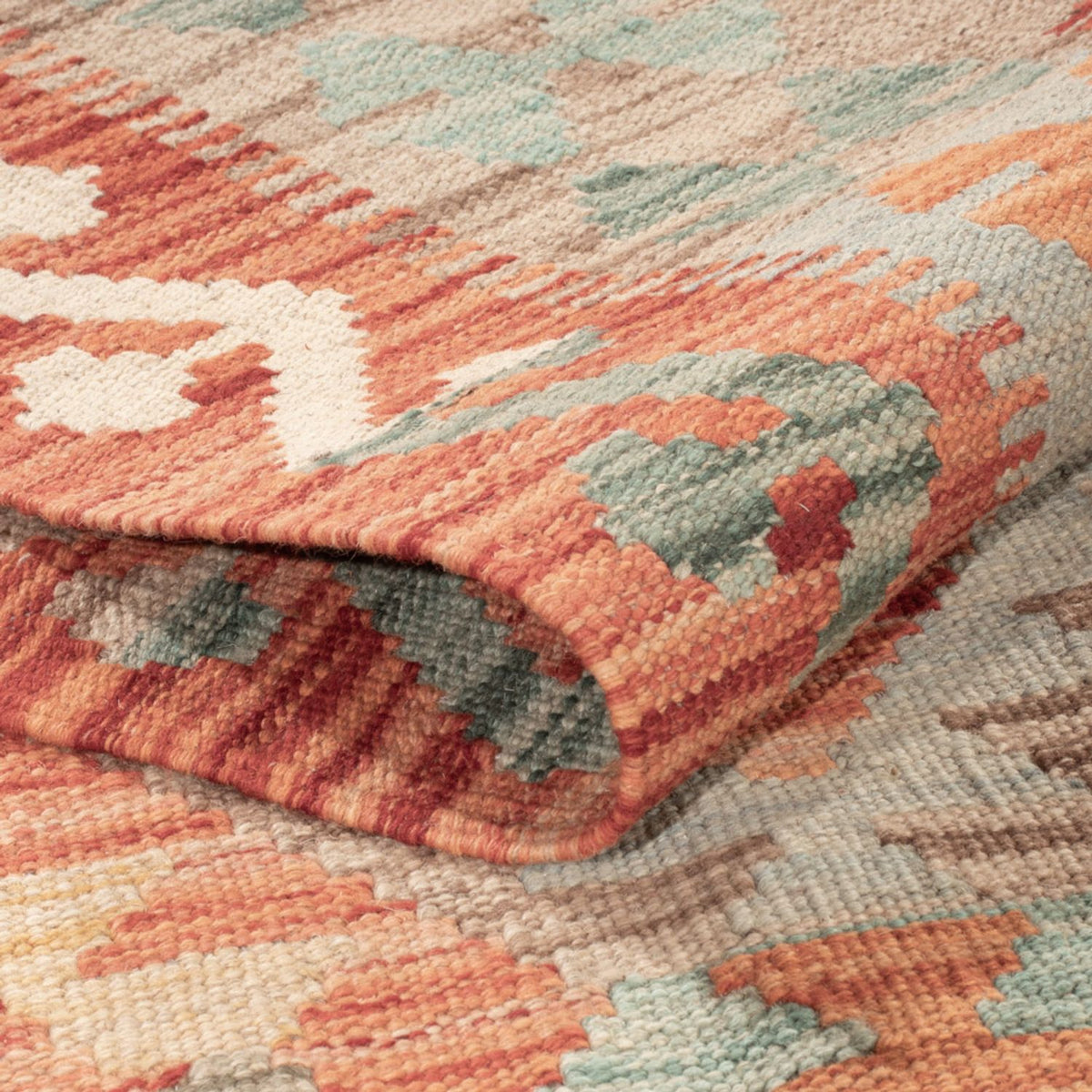 Tapis Kelim - Splash - 171 x 129 cm - multicolore