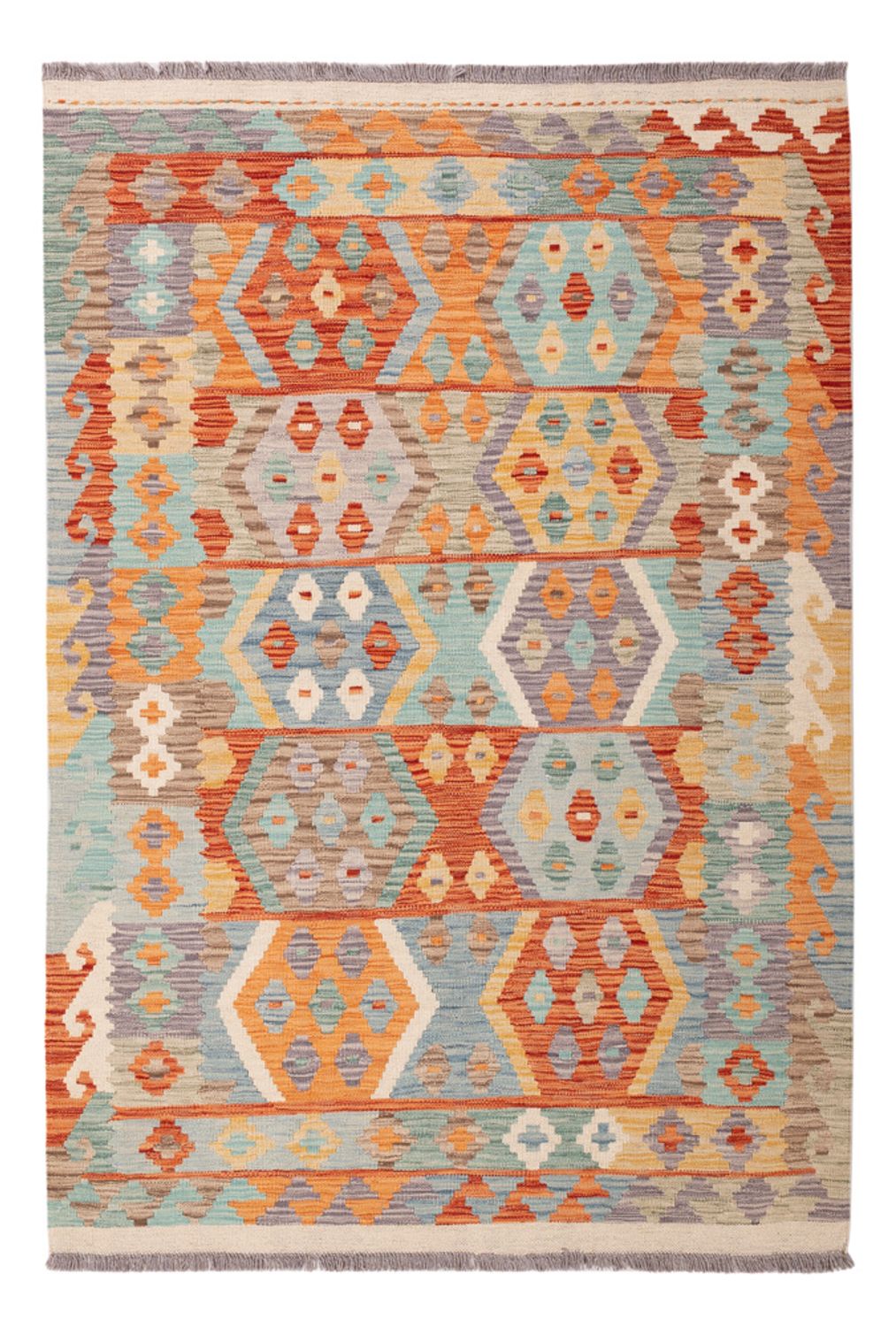 Tapis Kelim - Splash - 177 x 125 cm - multicolore