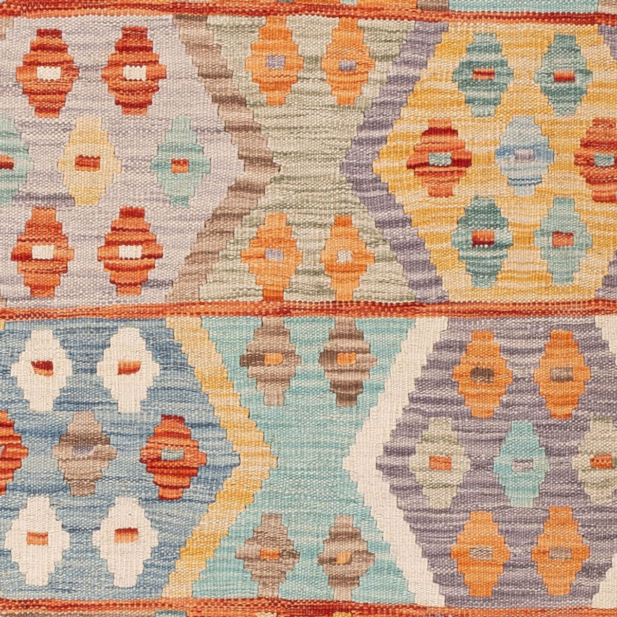 Tapis Kelim - Splash - 177 x 125 cm - multicolore