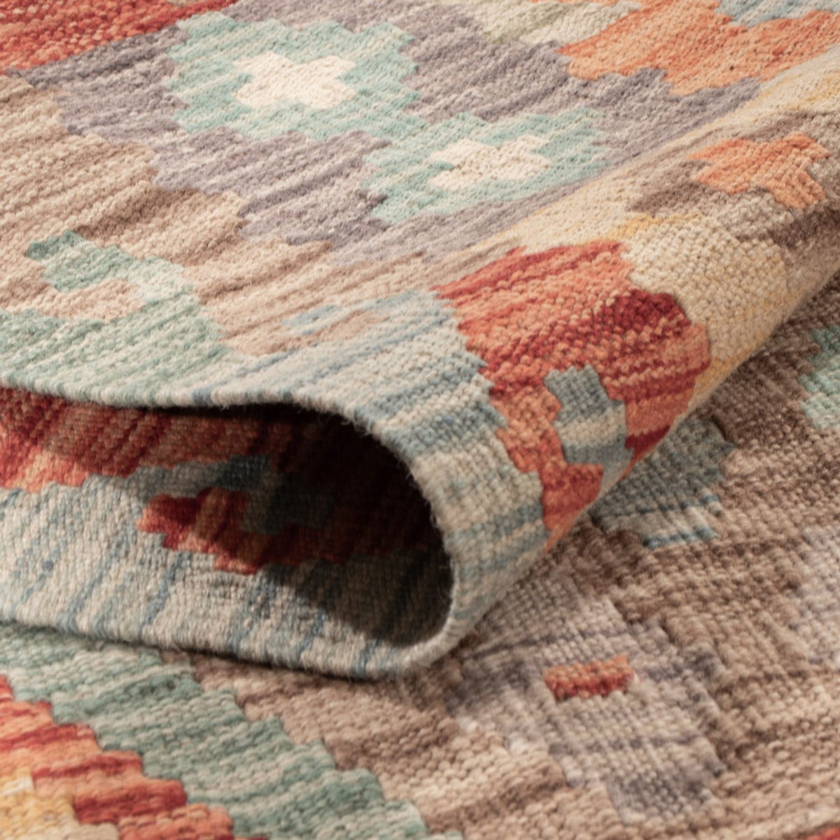 Tapis Kelim - Splash - 177 x 125 cm - multicolore