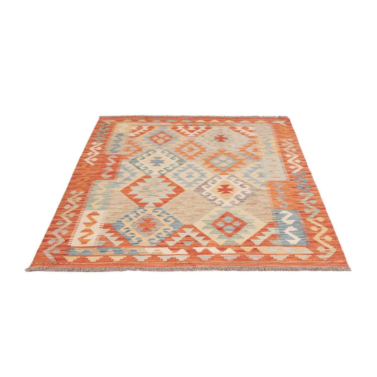 Tapis Kelim - Splash - 170 x 122 cm - multicolore