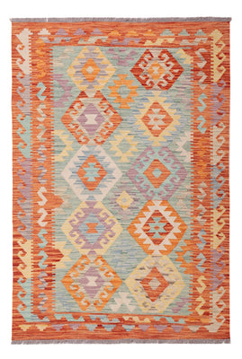 Tapis Kelim - Splash - 178 x 128 cm - multicolore