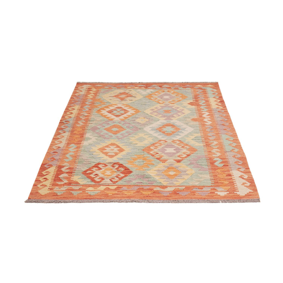 Tapis Kelim - Splash - 178 x 128 cm - multicolore