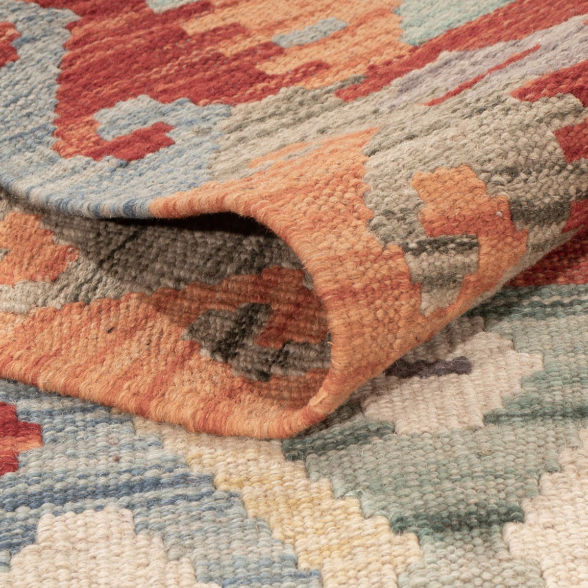 Tapis Kelim - Splash - 176 x 123 cm - multicolore