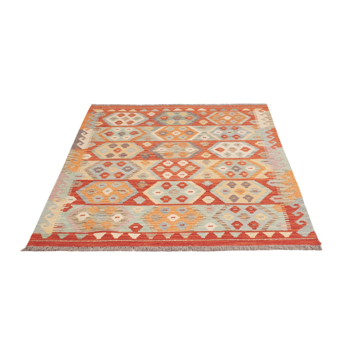 Tapis Kelim - Splash - 176 x 123 cm - multicolore