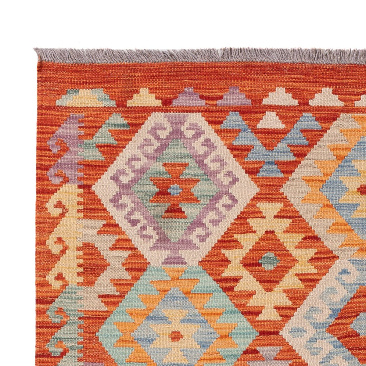 Tapis Kelim - Splash - 169 x 125 cm - multicolore