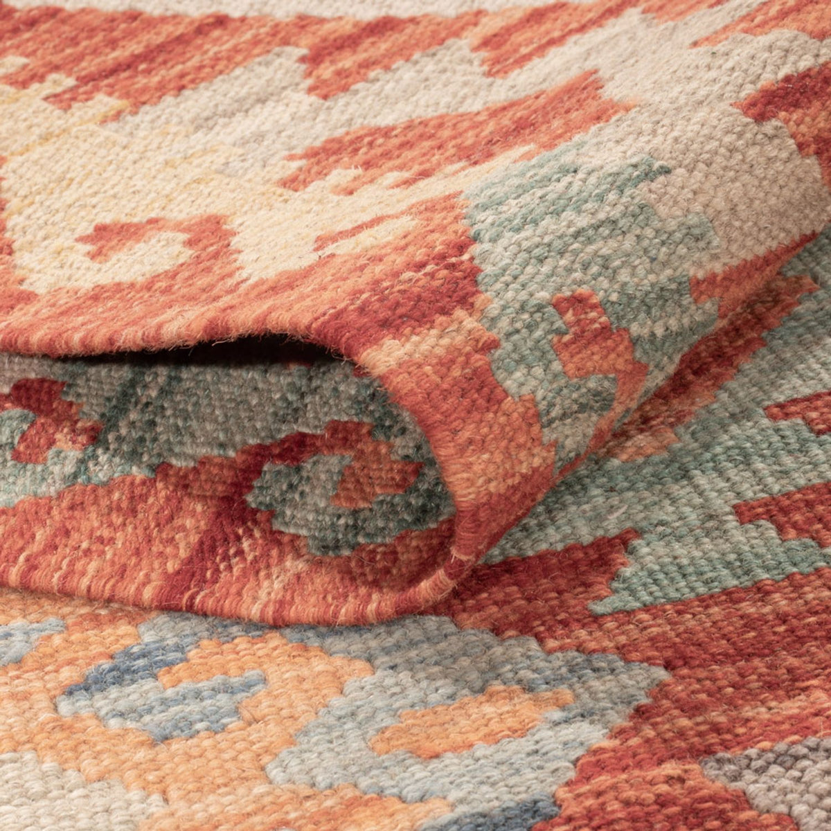 Tapis Kelim - Splash - 169 x 125 cm - multicolore