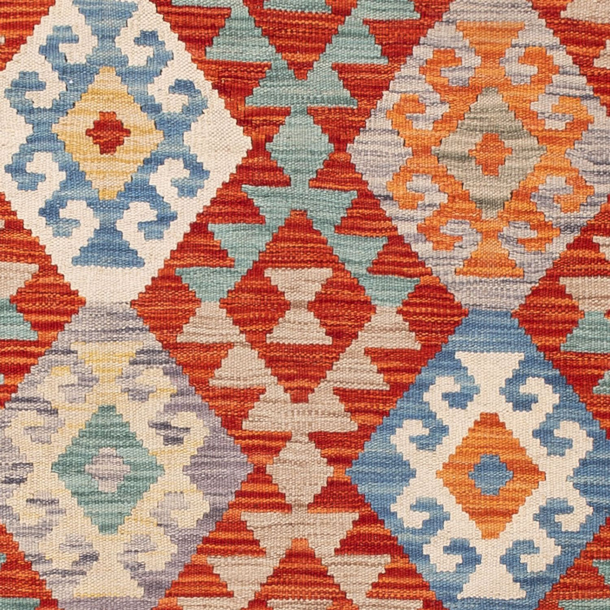 Tapis Kelim - Splash - 174 x 126 cm - multicolore