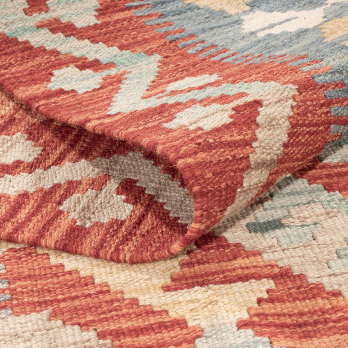 Tapis Kelim - Splash - 174 x 126 cm - multicolore