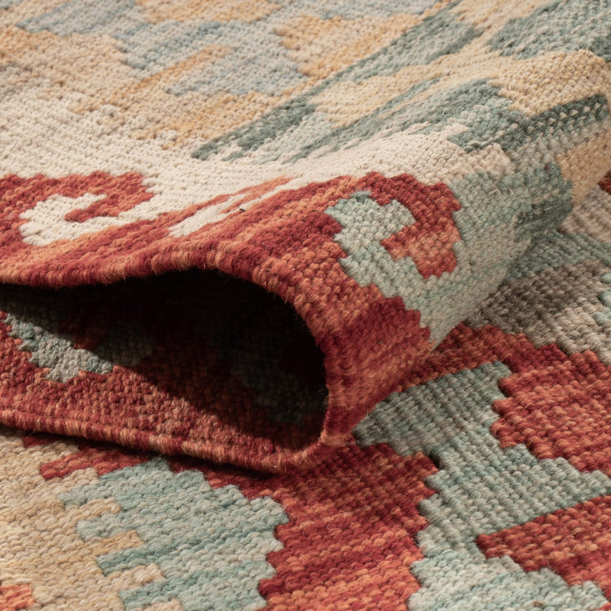 Tapis Kelim - Splash - 174 x 125 cm - multicolore