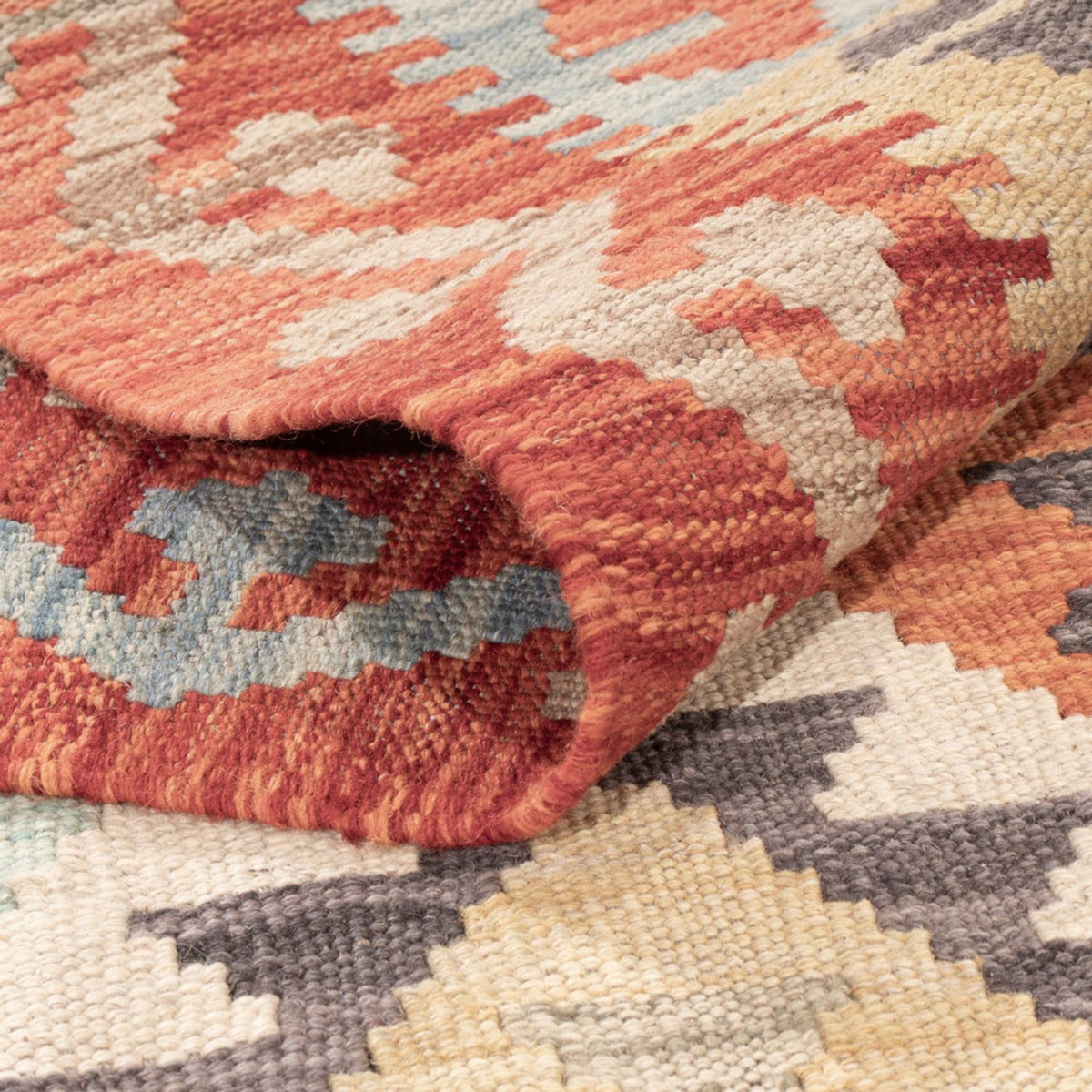 Tapis Kelim - Splash - 181 x 120 cm - multicolore