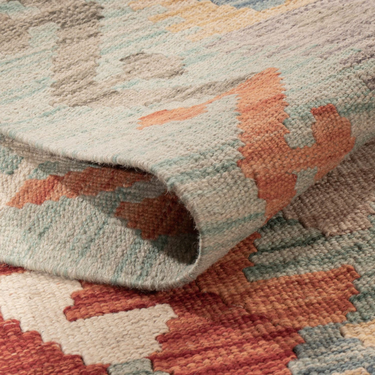 Tapis Kelim - Splash - 180 x 127 cm - multicolore