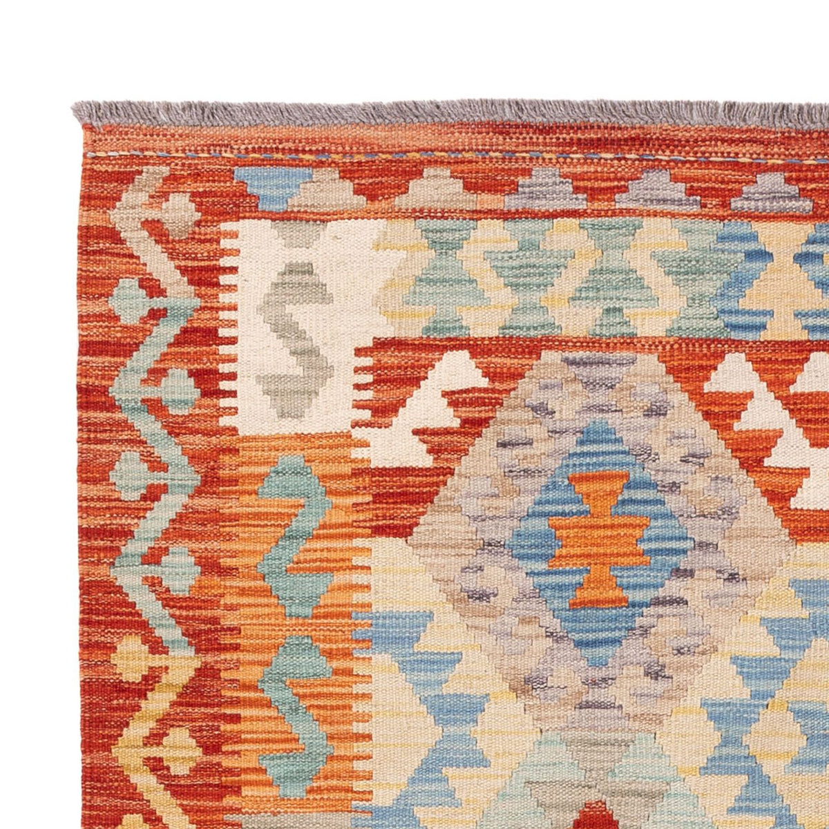 Tapis Kelim - Splash - 177 x 128 cm - multicolore