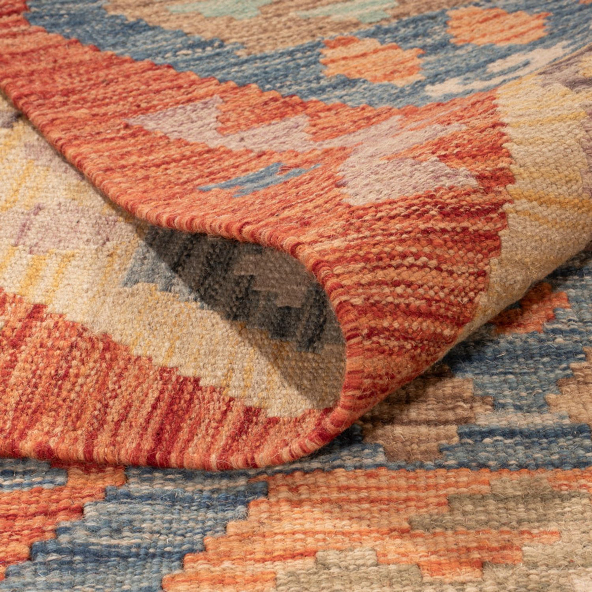 Tapis Kelim - Splash - 310 x 204 cm - multicolore