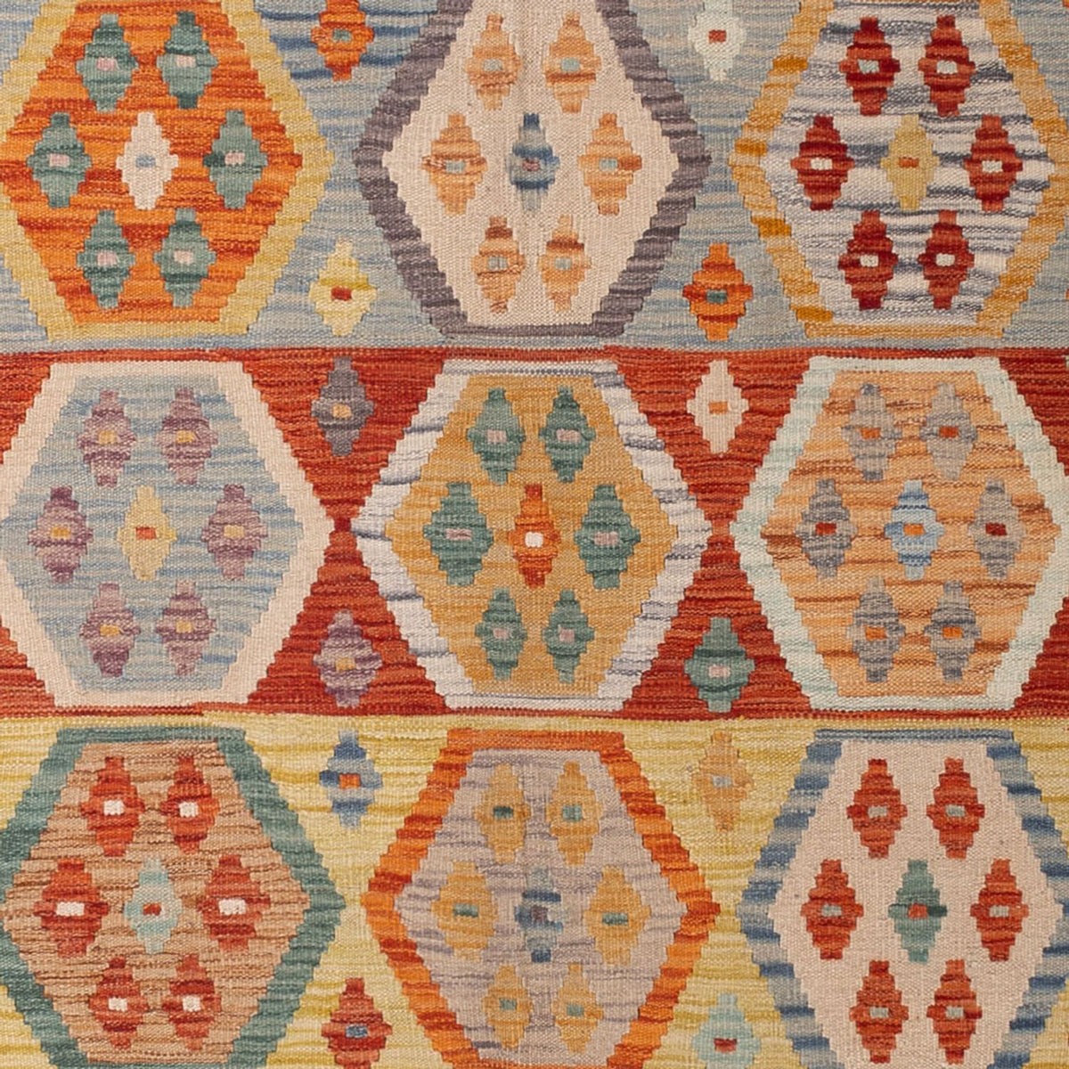 Tapis Kelim - Splash - 305 x 200 cm - multicolore