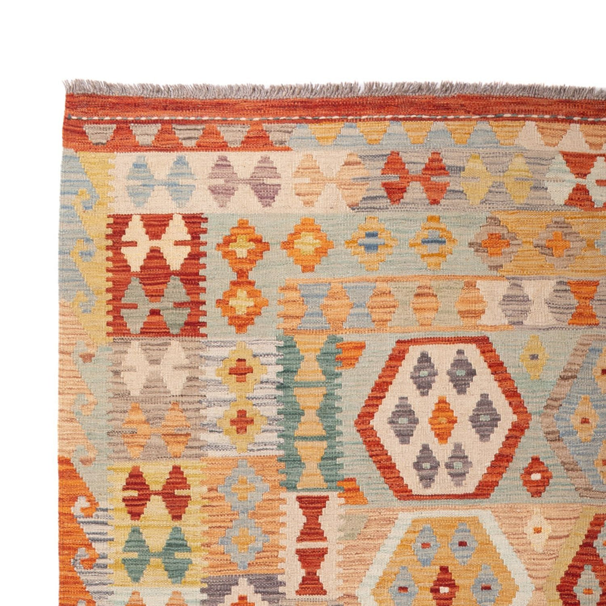 Tapis Kelim - Splash - 305 x 200 cm - multicolore