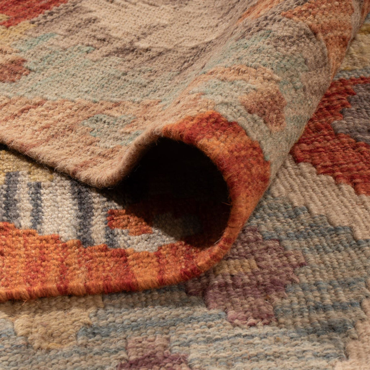 Tapis Kelim - Splash - 305 x 200 cm - multicolore