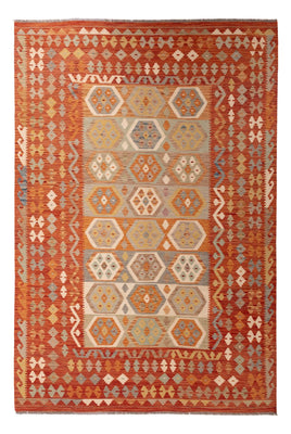 Tapis Kelim - Splash - 298 x 197 cm - multicolore