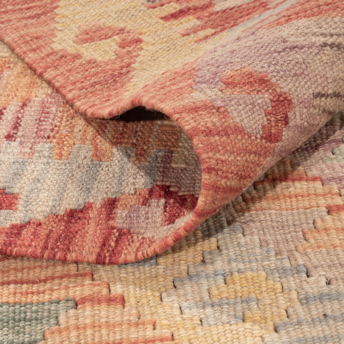 Tapis Kelim - Splash - 175 x 118 cm - multicolore